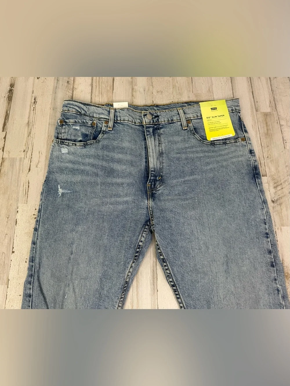 Levi's Men's 512 Slim Taper Fit 38x27 Denim Jeans Medium Stonewash NWT